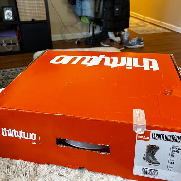 thirtytwo Lashed Bradshaw Mens Snowboard Boots 2022 Grey/Black/Orange 10.5 main image 8